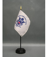 United States Coast Guard 4&quot;x6&quot; Desk Stick Flag, With Black Plastic Stand - $12.47 CAD+