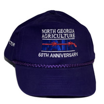 North Georgia Agriculture Fair Vintage Ag Farming Trucker Snapback Hat Cap - £14.22 GBP