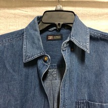 Mens Medium Short Sleeved Blue Light Jean Jacket by Faded Glory - $31.68
