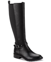 STYLE &amp; CO Valenciaa Riding Boots Black Smooth 5.5M - £33.71 GBP