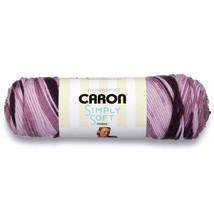 Caron Simply Soft Ombre Yarn (4) Medium Gauge 100% Acrylic - 5oz - Grape... - $14.99