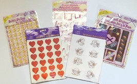 Scrapbooking Stickers Valentine&#39;s Day 5 Pack Lot Embellishments - £7.13 GBP