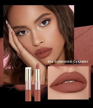2In1: Sunkissed Caramel - Lipstick &amp; Lipgloss - Vibrant Long-Lasting Nou... - $9.89