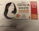 1- Geisha White Scar And Blemish Soap Intense 65g x 3 bars inside box  - $28.50