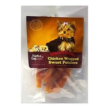 Alpha Dog Series Chicken Wrapped Sweet Potato - 4oz (Pack of 10) - £39.81 GBP