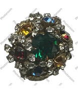 RARE VINTAGE MIRIAM HASKELL RHINESTONE COCKTAIL RING-5:7 - $6,509.17 MXN