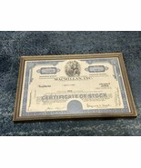 Macmillan, Inc. Stock Certificate Framed Issued June 28th 1979 - $186.73 MXN
