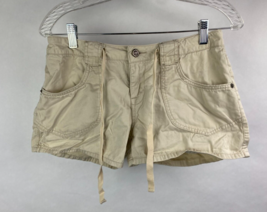Duck Head Jeans Womens 5 Beige Cotton Explorer Short Shorts - Drawstring - £11.73 GBP