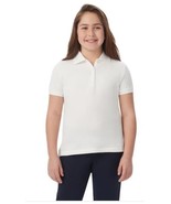 French Toast Girls Boys Top Polo White 2-Pack Stretch School Uniform Shirt - $50.75 CAD