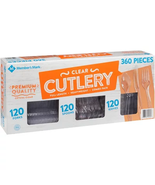 Member&#39;S Mark Clear Cutlery Combo Pack (360 Ct.) - £27.74 GBP