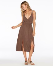 L*Space Swimwear Chocolate Tori Plunging Surplice Neckline Dress (S) Nwt $99 - £80.38 GBP