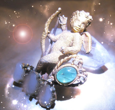 HAUNTED ANTIQUE PIN CONNECTED TO RARE ANGEL MIRACLE BLESSINGS RARE  MAGICK image 2