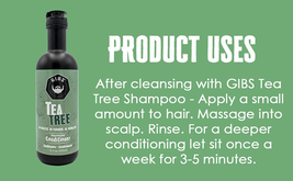 Gibs Tea Tree Rejuvenating Shampoo and Conditioner, 12 oz Duo image 3