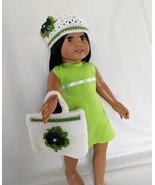 Irish Shamrock Hat and Tote Bag for 18 inch Doll - $10.00