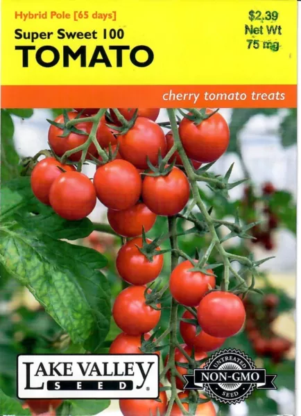 Tomato Super Sweet 100 Vegetable Seeds Non-Gmo - Lake Valley 12/24 Fresh Garden - £6.53 GBP