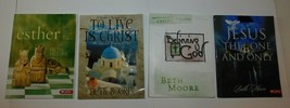  Esther, To Live is Christ, Believing God, Jesus Members Guides Beth Moore  - £23.53 GBP