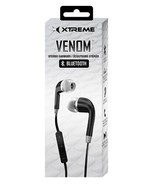 Xtreme Venom Bluetooth Earbuds Headphones with Microphone - Black  LOT OF 2 - £12.45 GBP