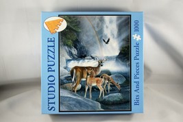 Bits and Pieces Somewhere Over the Rainbow Kevin Daniels Deer Jigsaw Puz... - $9.48