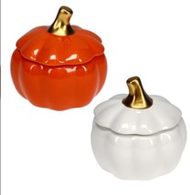 Glazed Pumpkin Trinkets with Lids, 4 x 4 x 3.875-in. - $6.99