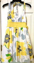 City Triangles Womens Jr. 5 Halter Floral Print Dress Padded Bust Empire Waist - £12.54 GBP