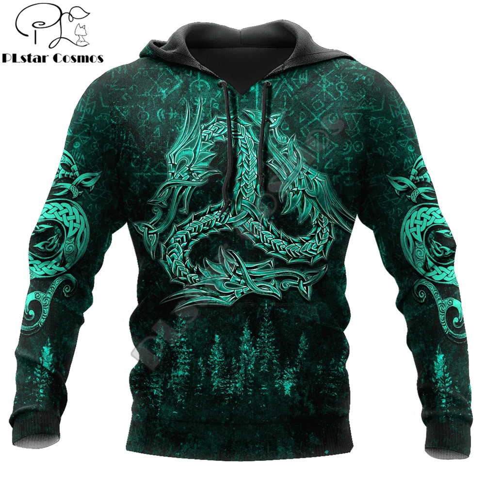 Vi  Tattoo Green Forest 3D All Over Printed Mens hoodie &amp;  Autumn Unisex zip Hoo - £99.37 GBP