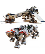 NEW Star Wars Republic Dropship with AT-OT Walker 10195 Building Blocks ... - £150.05 GBP
