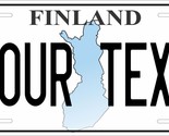 Finland Map License Plate Personalized Car Bike Motorcycle Custom Tag - $10.99+