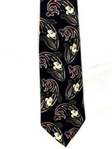 Disney Mickey Mouse blue paisley men&#39;s polyester tie Red Blue White Black - £8.27 GBP