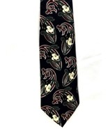 Disney Mickey Mouse blue paisley men&#39;s polyester tie Red Blue White Black - £8.39 GBP