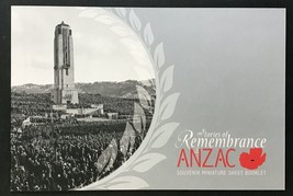 New Zealand - Stories of Remembrance ANZAC complete booklet - MNH - £11.88 GBP