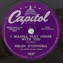 Helen O&#39;Connell – I Wanna Play House With You / Slow Poke 1951 78rpm Record 1837 - $16.05