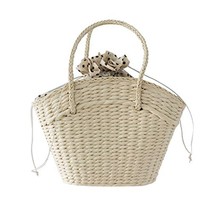Fashionable Straw Woven Women Casual Shoulder Bag Large Capacity Travel Shopping - £23.41 GBP