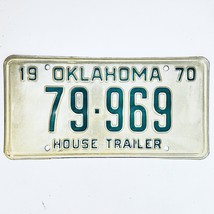 1970 United States Oklahoma Base House Trailer License Plate 79-969 - £14.86 GBP