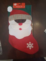 Christmas Stocking African American Santa-Brand New-SHIPS N 24 HOURS - £12.74 GBP