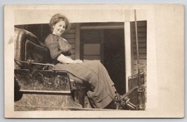 Wells Oregon DPO Woman IN Buggy Wellsdale Now Ghost Town To Albany Postcard S30 - £40.05 GBP