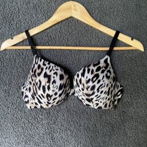 Victoria Secret Very Sexy Push Up Cheetah Animal Print Padded Underwire Bra 32D - £17.52 GBP