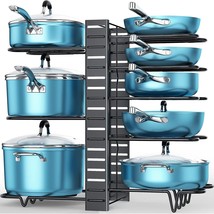 Ordora 8 Tier Pot And Pan Organizer Rack For Cabinet With 3 Diy, Pans An... - $664.31 MXN