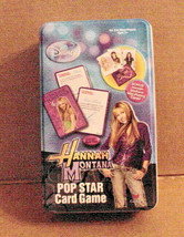 Disney Hannah Montana Pop Star Card Game New In Metal Container With Lid - £1.56 GBP