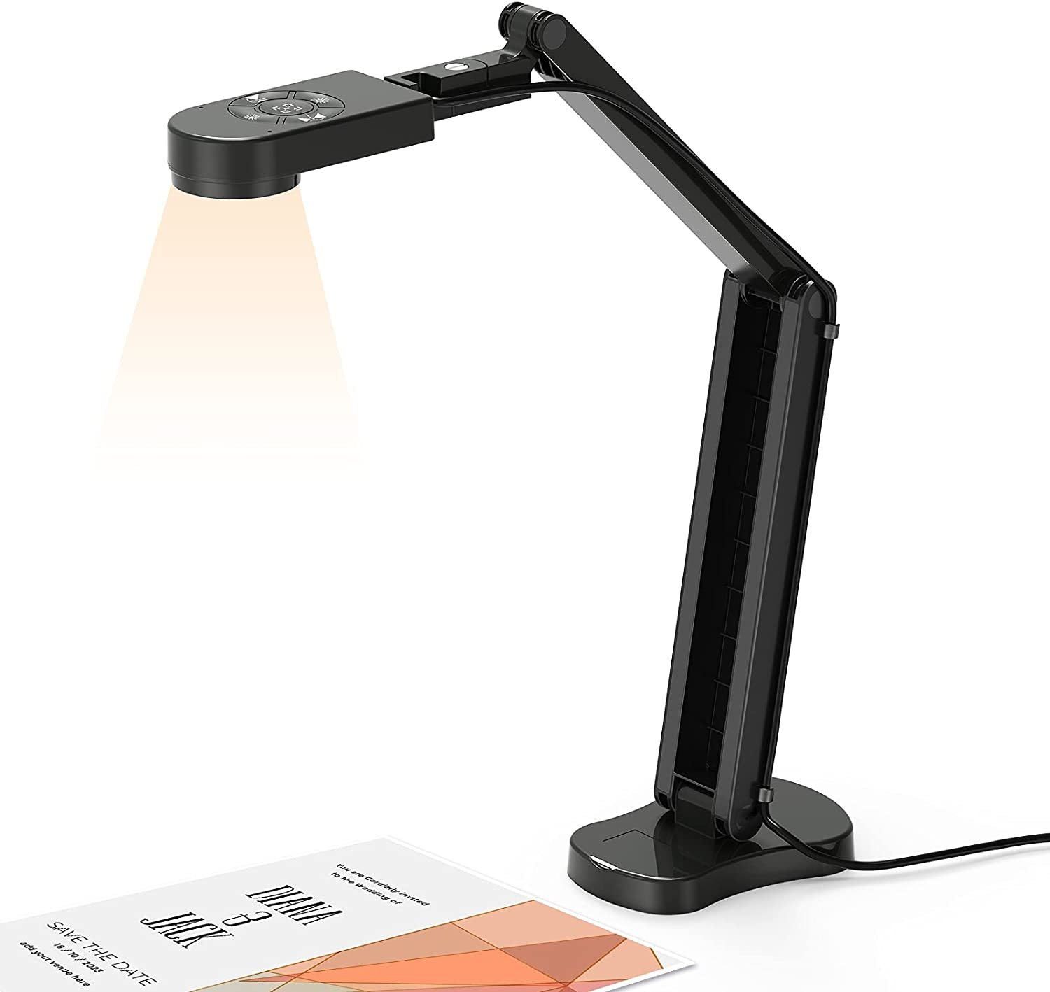 Kitchbai 4K USB Document Camera for Teacher, 8MP Webcam &amp; Visualiser for... - $70.99