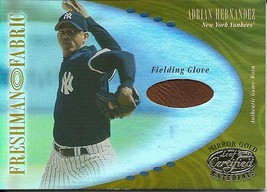 2001 Leaf Certified Materials Mirror Gold Adrian Hernandez 124 Yankees 23/25  - £9.96 GBP