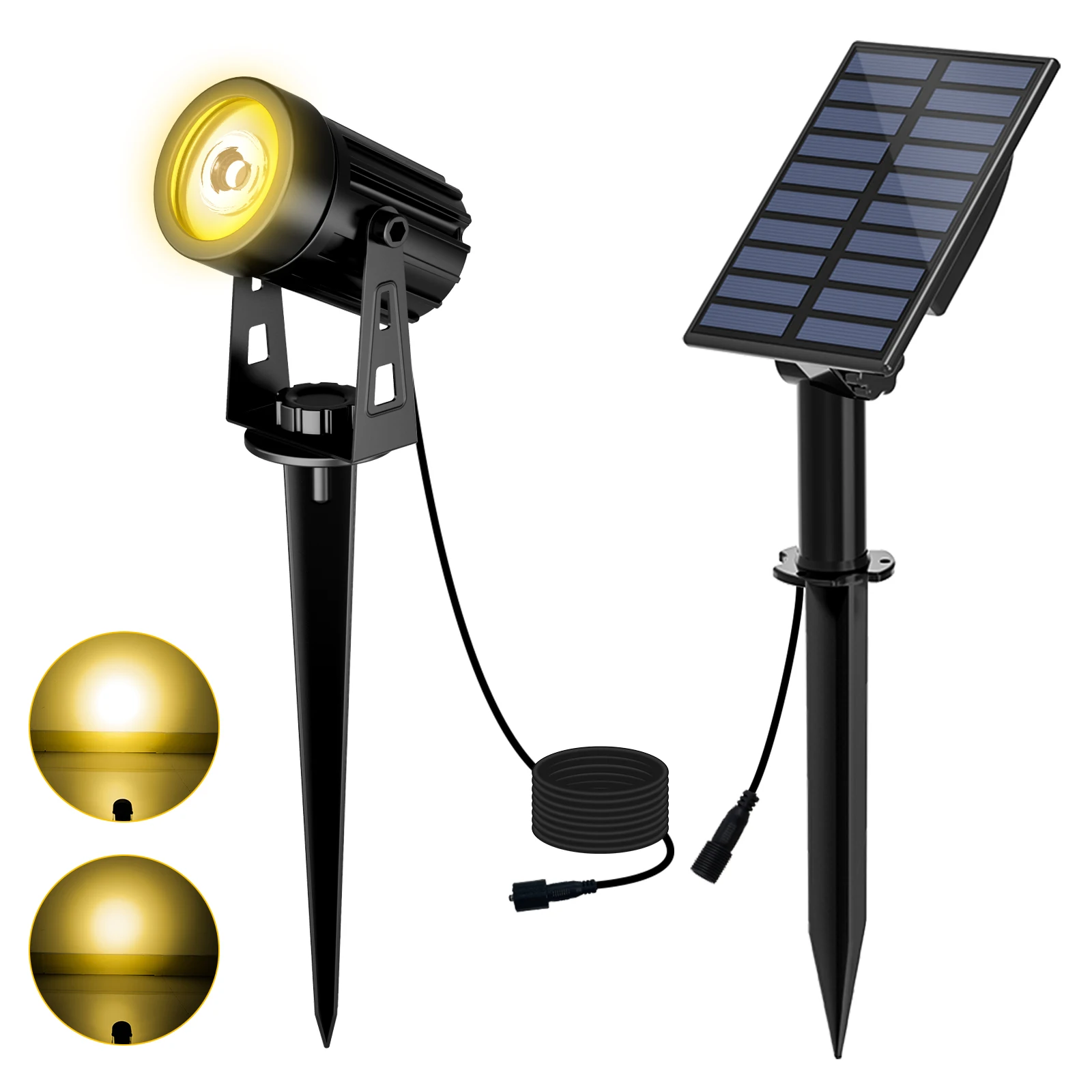 3000K/6000K/RGB Solar LED Light Outdoor Solar Spotlight Solar Garden Light Outdo - £181.54 GBP