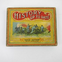 History Up To Date Game Parker Bros Complete Box &amp; Instructions Antique c 1920 - £79.00 GBP