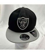 New Era Youth Snapback Cap Black Gray NFL Las Vegas Raiders Embroidered ... - £10.88 GBP