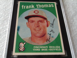 1959 Topps # 490 Frank Thomas Sgc 84 Reds Baseball !! - £47.17 GBP