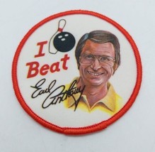 Vtg National Bowling Hall Of Fame I Beat EARL ANTHONY Bowler Patch - $12.86
