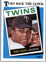 1989 Topps 665 Tony Oliva Corrected Card  Turn Back The Clock Minnesota Twins - £1.56 GBP