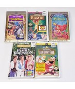Disney 5 VHS Lot NEW &amp; Sealed Swiss Family Robinson Little Mermaid Jungl... - $366.17 MXN