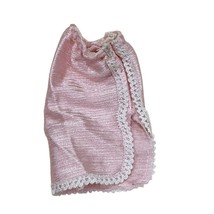 Vintage Pink Barbie Best Buy 1350 Size Nylon Half Slip with Slit and Lac... - $9.60