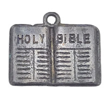 Holy Bible Charm Vintage Small Pendant Christian - £7.88 GBP