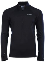 Columbia Men&#39;s Midweight Half Zip Omni Heat Top Black Shirt XM6320-010 - £47.81 GBP